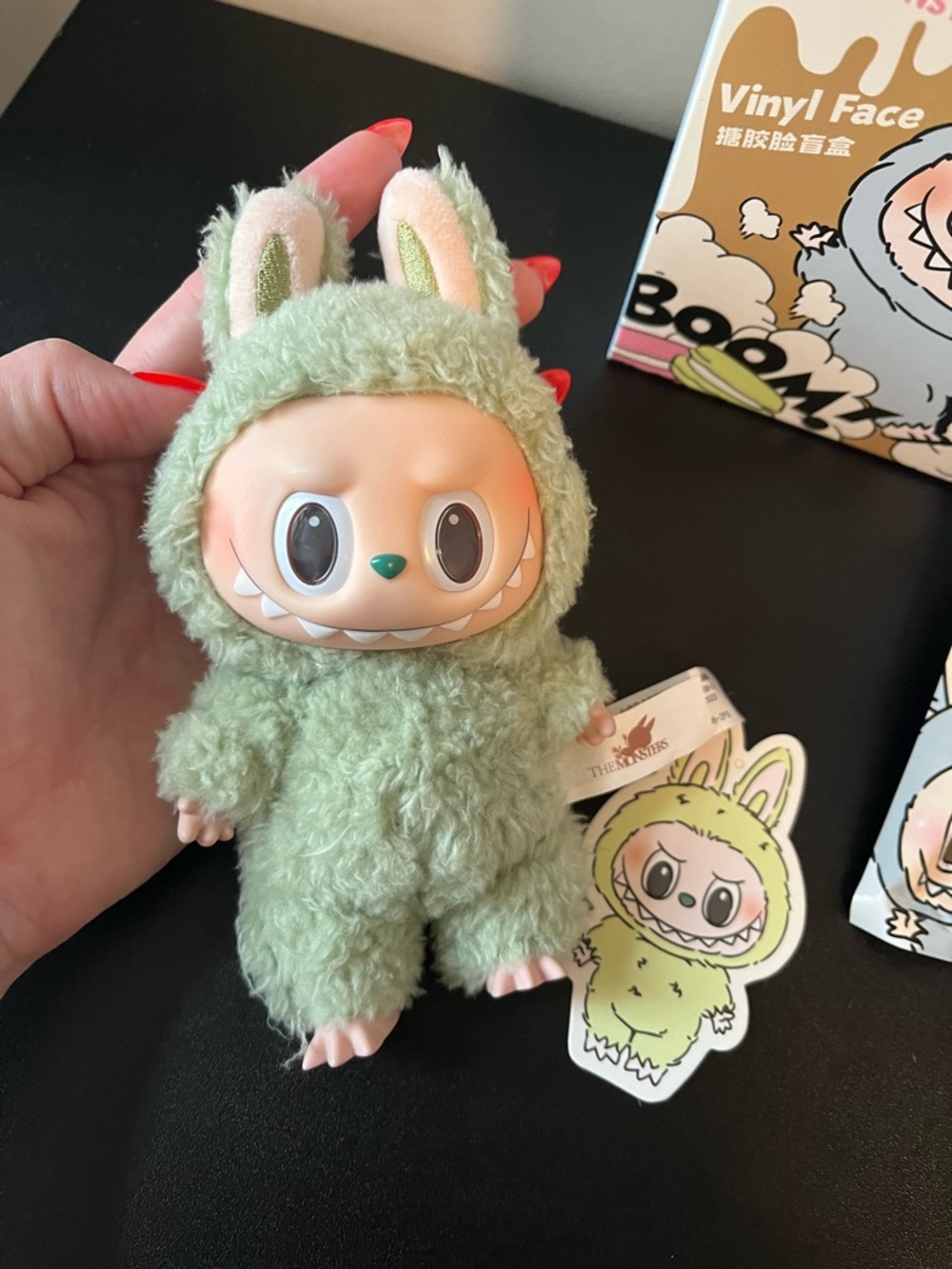 Pop Mart The Monsters Labubu “Green Grape” and Collector Box